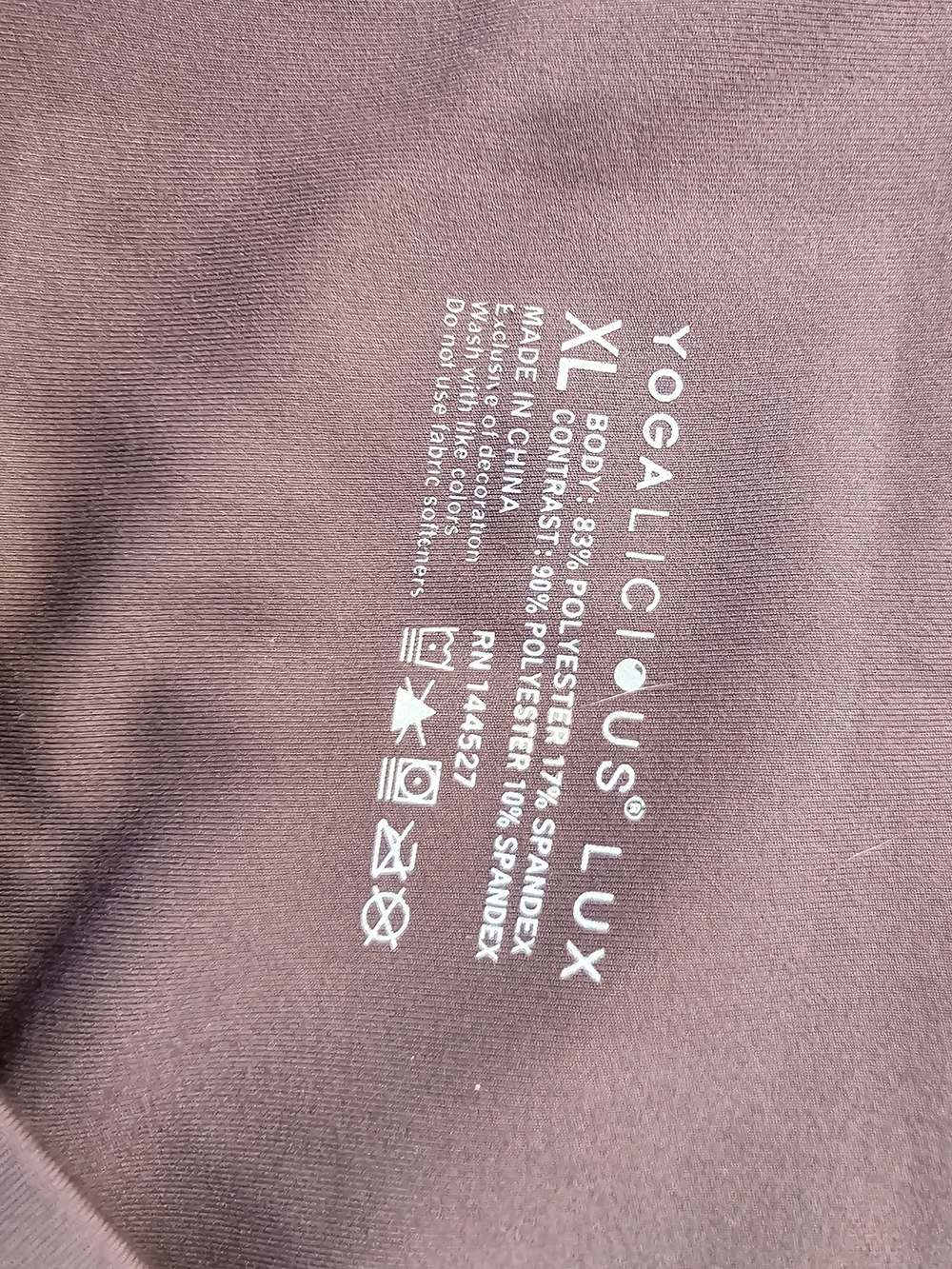 Yogalicious Luxe High‑Waist Leggings in Mauve Rose